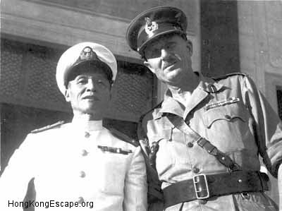 Adm Chan Chak with  Major General Wogan Festing 
    Photo from Chan Chak collection ©